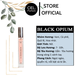 Nước hoa nữ CL BLACK OPIUM chính hãng CIEL Parfum phong cách ngọt ngào, bí ẩn, quyến rũ và đầy mê lực