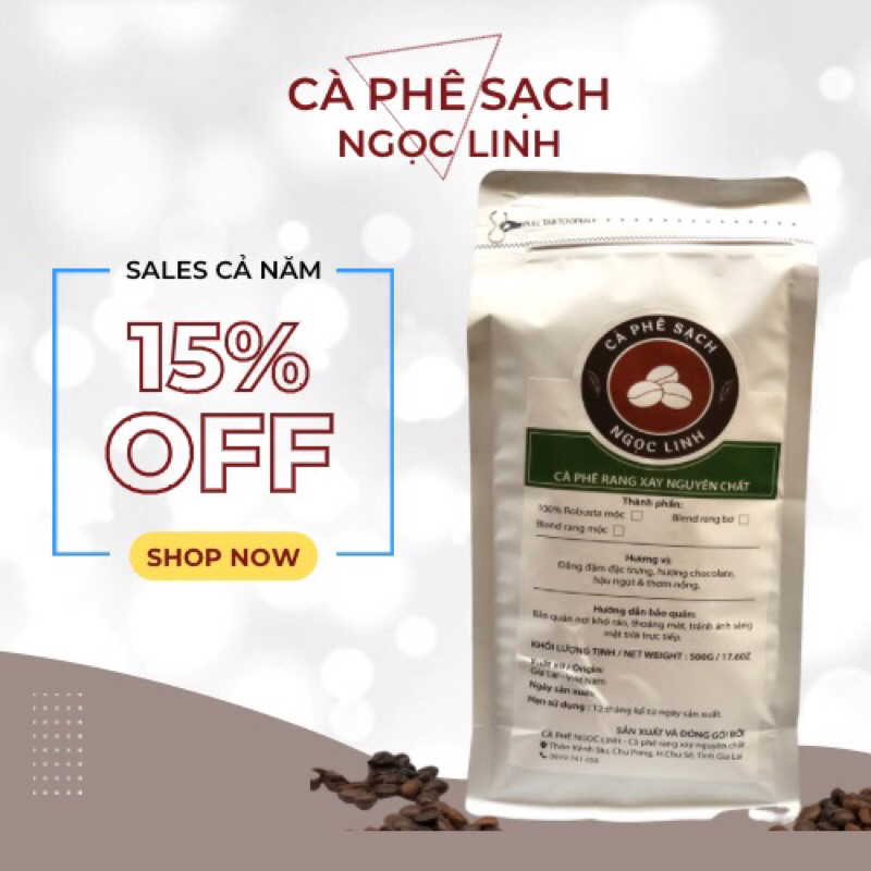 Cà phê nguyên chất gói 500g