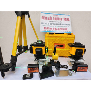 Máy laser 12 tia xanh - Máy bắn cốt laser siêu sáng - Máy cân bằng laser 12 tia xanh - Kèm pin dự phòng, Bảo hành 1 năm