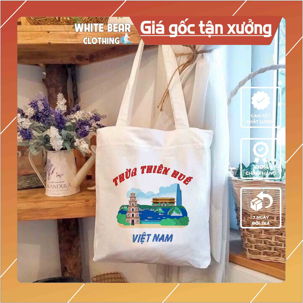 Túi tote du lịch Huế WHITE BEAR CLOTHING