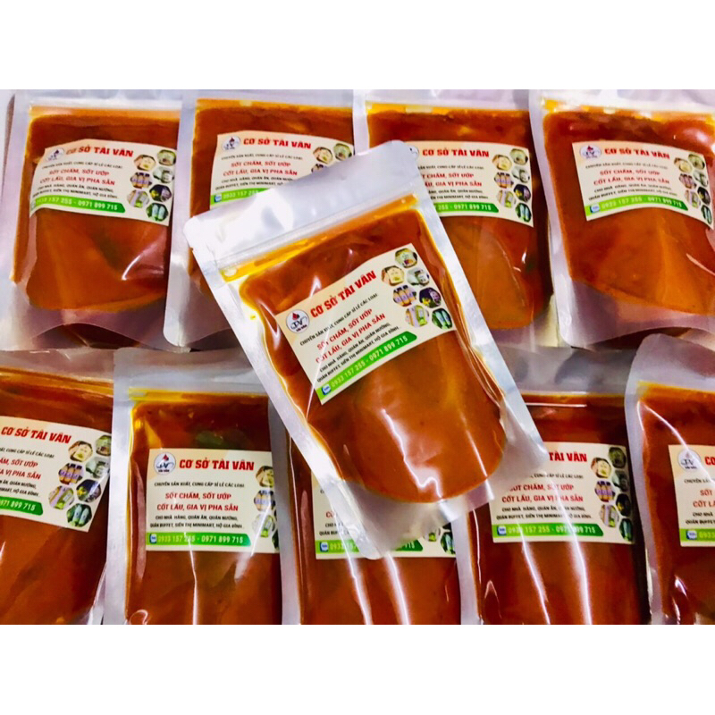 Cốt lẩu Thái chua cay đậm đà,gia vị nấu lẩu ngon,bún Thái