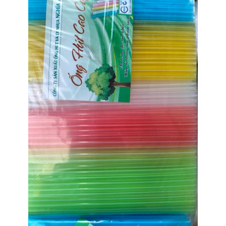 Ống hút cứng trong màu 400g/1 gói