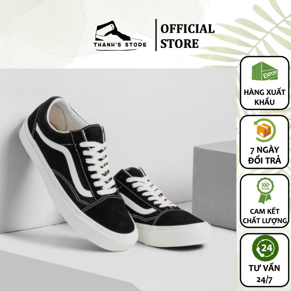 Giày nam nữ trắng đen giày VANS VAULT OG OLD SKOOL V2 _ hàng xuất khẩu thời trang chính hãng - VVOOS
