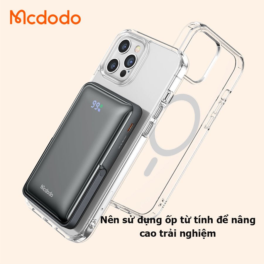 Sạc dự phòng 10000mah tích hợp magsafe cho iphone, Samsung, Huawei