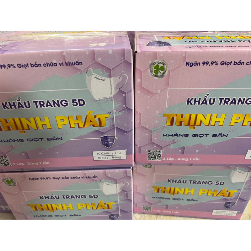 200 Cái Khẩu Trang 5D Thịnh phát