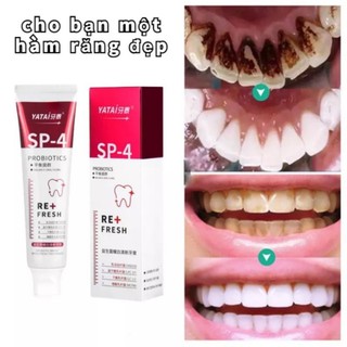 (GIAO NGẪU NHIÊN) Kem đánh răng SP-4 làm trắng và khử mùi hôi miệng. Probiotic giúp  làm trắng răng giảm đốm vàng.