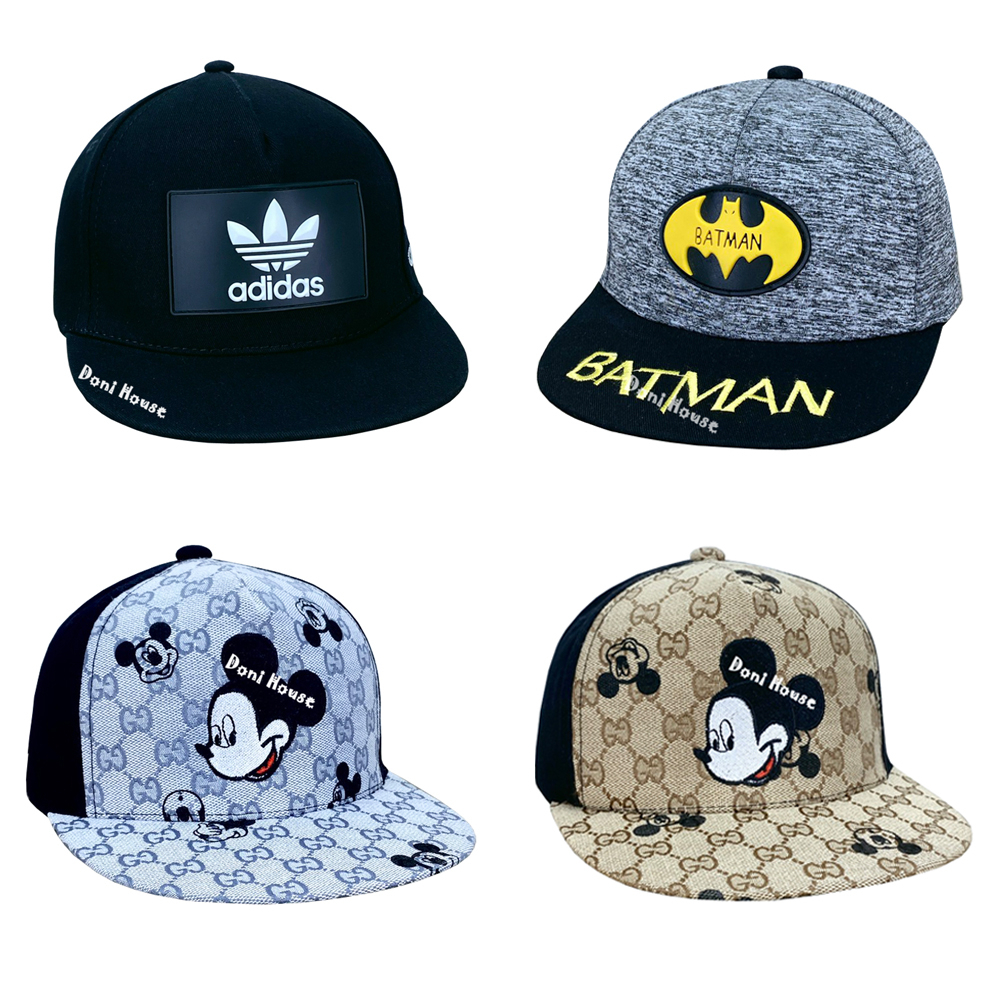 Nón Kết Mũ Lưỡi Trai Cho Bé Trai Gái Từ 6 7 8 9 10 Tuổi Vòng Đầu 53cm Mickey Batman NK251 - Dino Hat