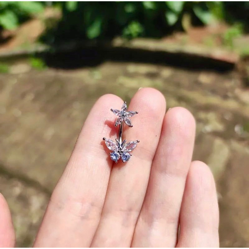 Khuyên Rốn Bưm Bứm Đá Sáng Siêu Xinh 🧚‍♂️