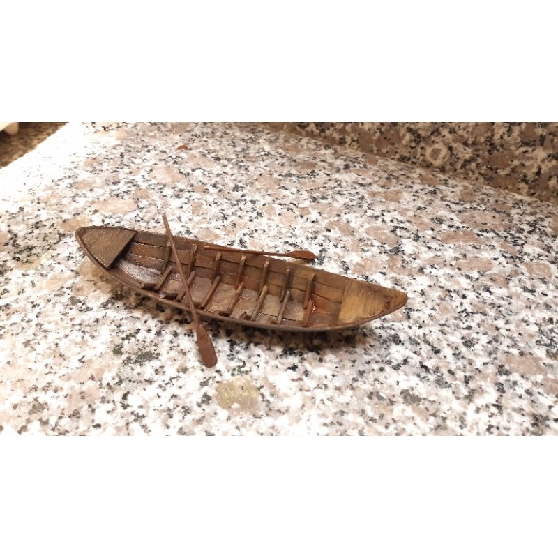 Xuồng ba lá trang trí mô hình  tiểu cảnh