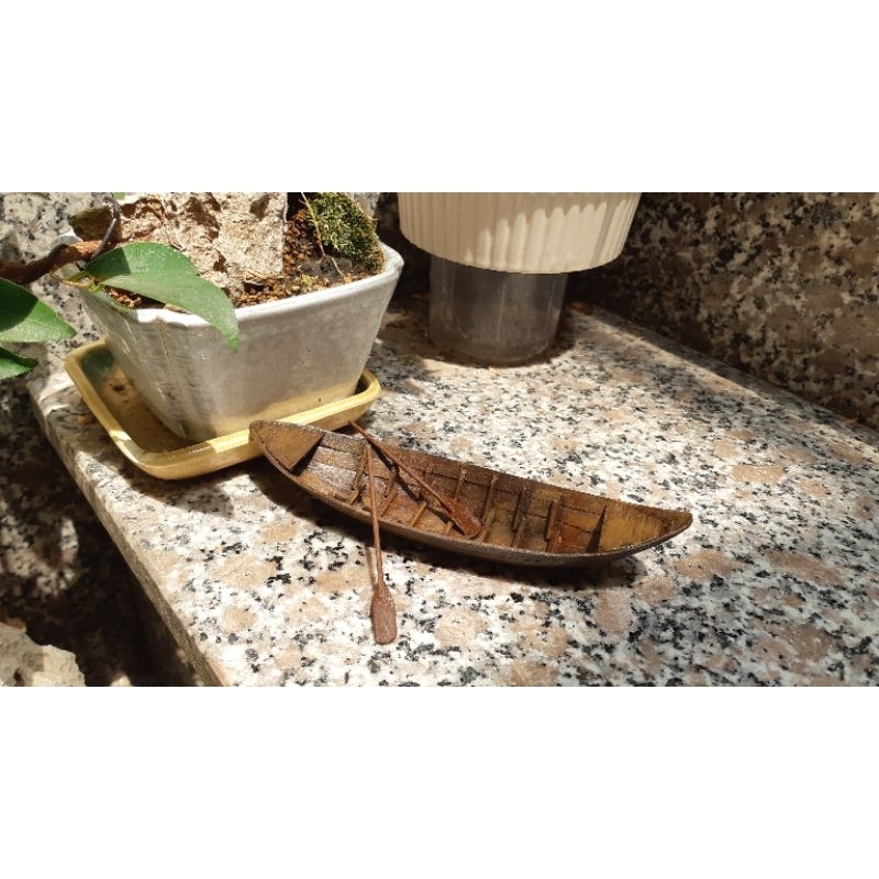 Xuồng ba lá trang trí mô hình  tiểu cảnh