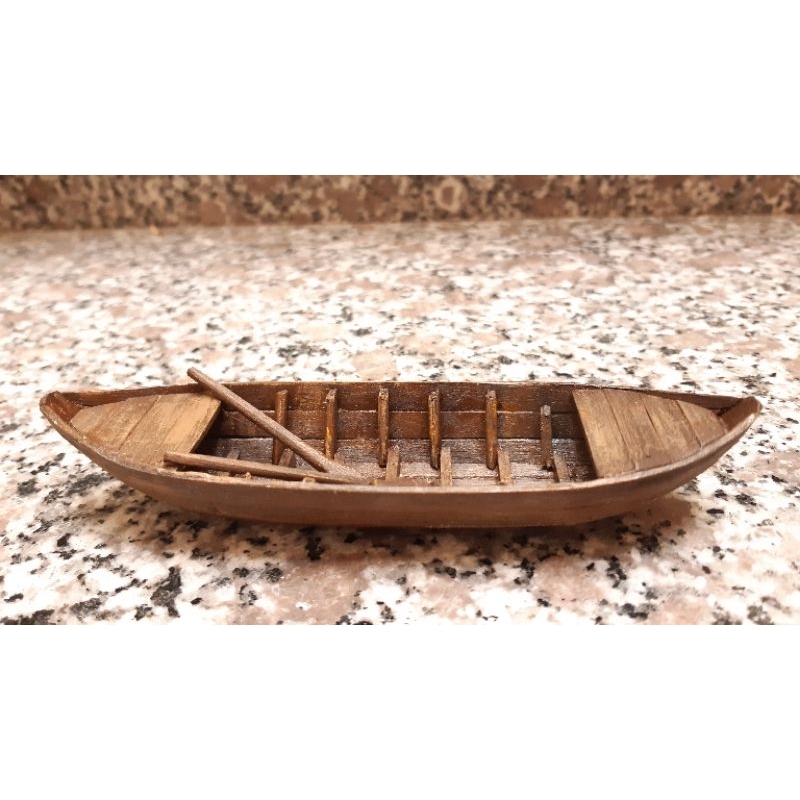 Xuồng ba lá trang trí mô hình  tiểu cảnh