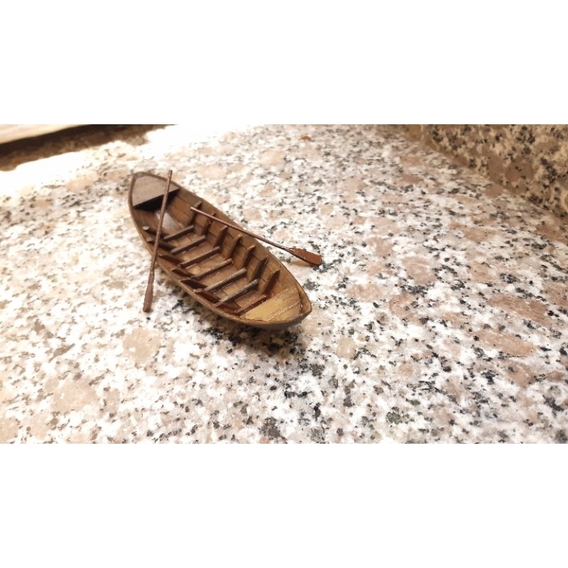 Xuồng ba lá trang trí mô hình  tiểu cảnh