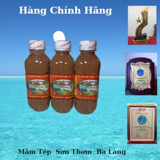 Mắm tép mắm tep chưng thịt Sơn Thơm ba làng nguyên liệu làm gia vị chấm và thịt chưng mắm tép combo 3 chai 300g