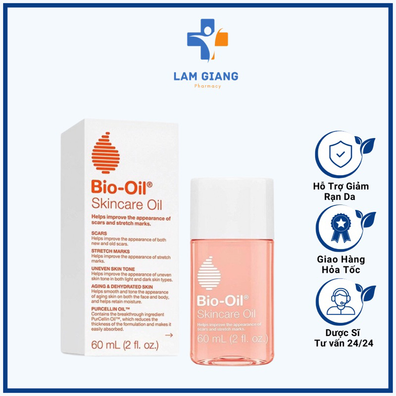 Dầu bio oil 60ml và 125ml bôi mờ sẹo,giảm rạn da,chậm quá trình lão hoá