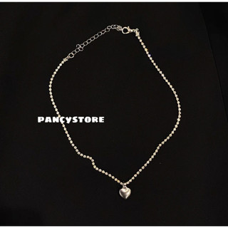 dây chuyền choker tim đá