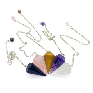 Con Lắc Cảm Xạ 6 Cạnh Hexagonal Crystal (Mystic House Tarot Shop)