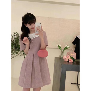 [ĐỒ CÓ SẴN]Váy tiểu thư cổ ren trắng hai màu