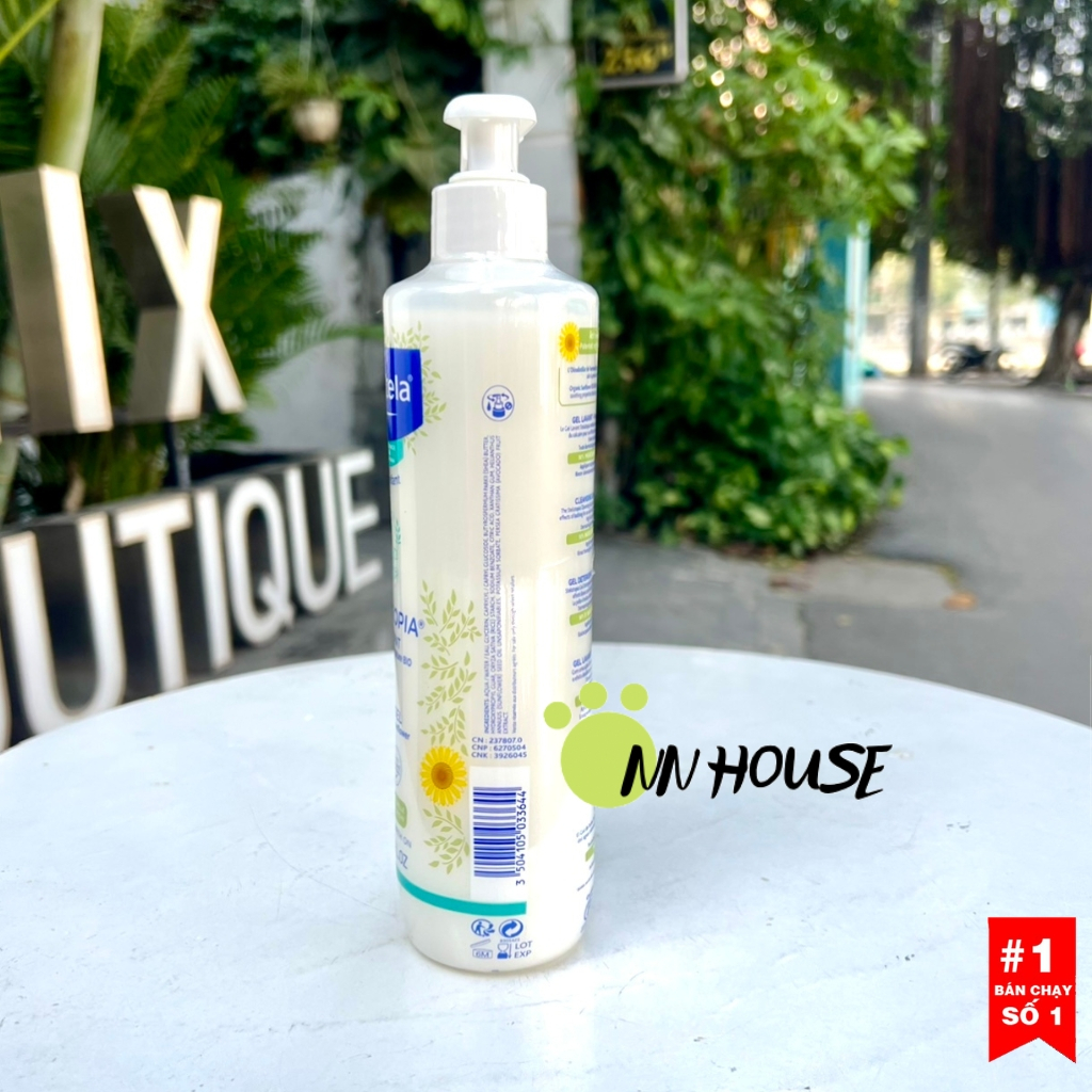 Sữa tắm cho bé sơ sinh Mustela Stelatopia 2in1 500ml dưỡng ẩm da khô, chàm sữa, dị ứng, gel tắm hữu cơ làm dịu da baby