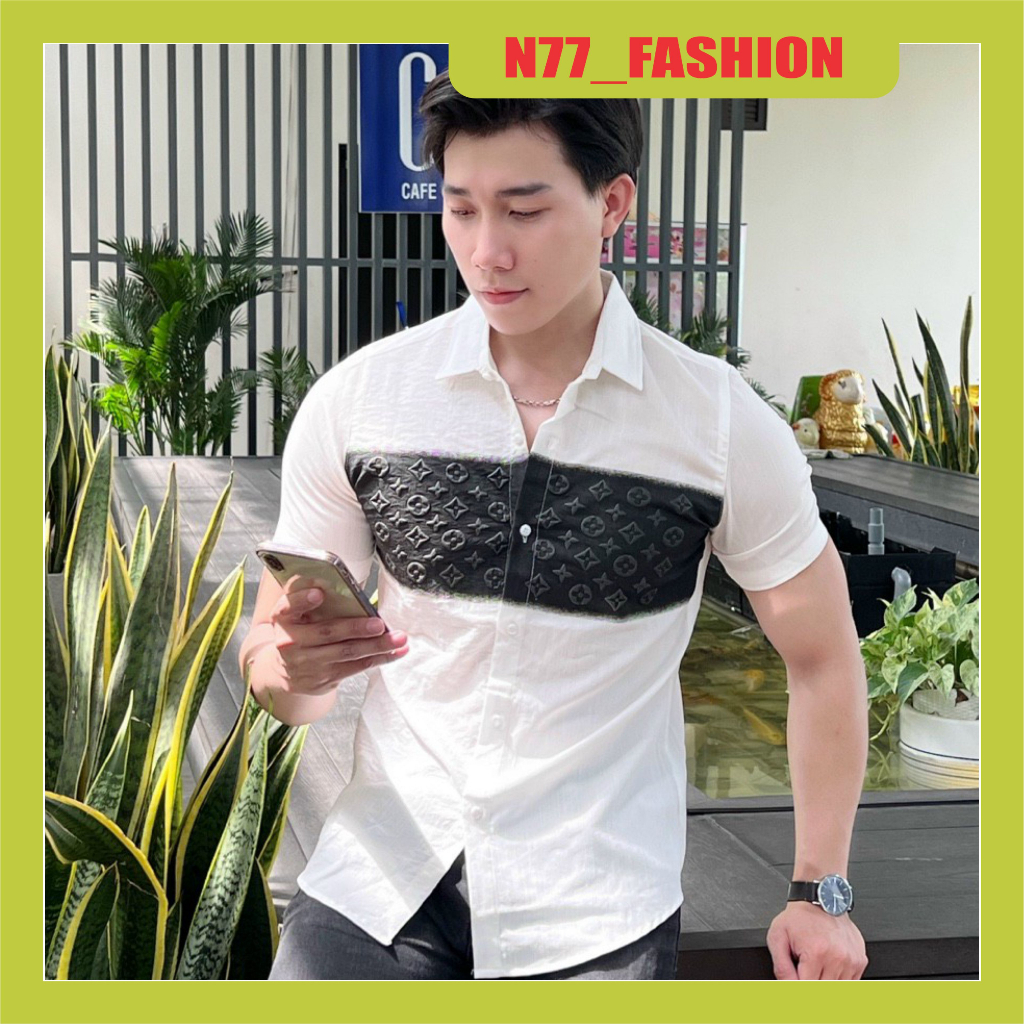 Áo sơ mi nam tay ngắn vải đũi HÀN QUỐC sang trọng trẻ trung mẫu mới Hót Trend