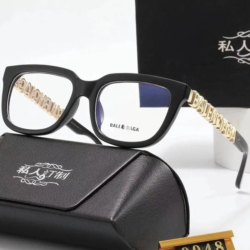 Gọng Kính Vuông Chữ Balencia B Hot Mẫu Mới Màu Đen Hot