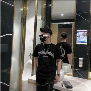 Áo thun kim tuyến louboutin form rộng unisex nam nữ