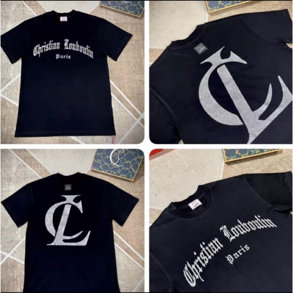 Áo Thun Kim Tuyến LOUBOUTIN Form Rộng Unisex Nam Nữ | BigBuy360 - bigbuy360.vn