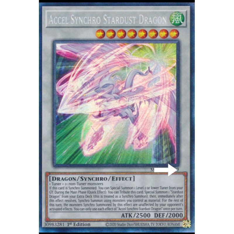 Thẻ bài yugioh ♡ Accel Synchro Stardust Dragon