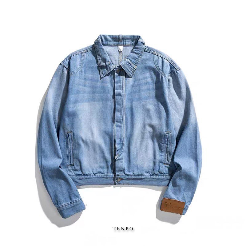 Áo Khoác Bò Form Crop TENPO | Denim Jacket Crop AK02