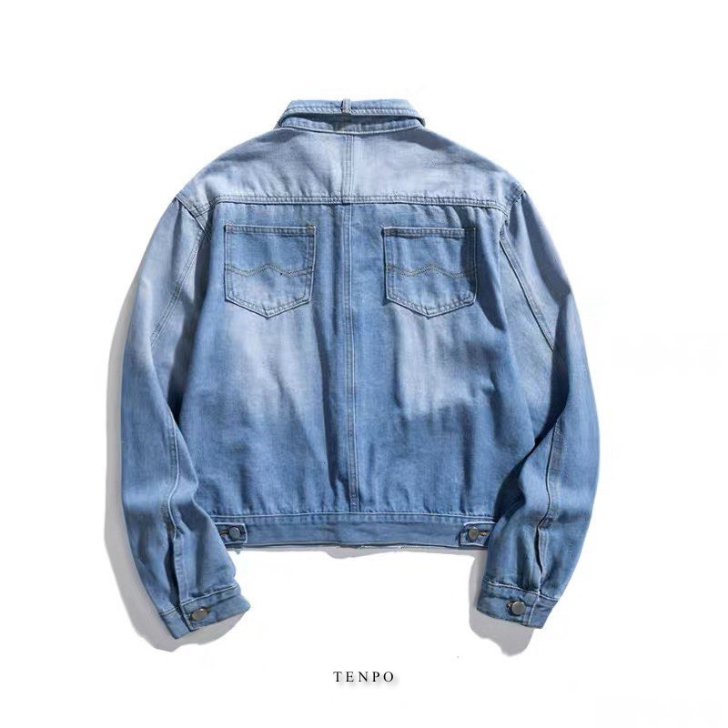 Áo Khoác Bò Form Crop TENPO | Denim Jacket Crop AK02