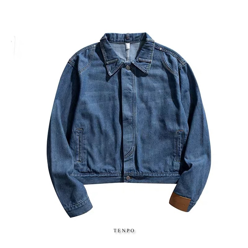 Áo Khoác Bò Form Crop TENPO | Denim Jacket Crop AK02