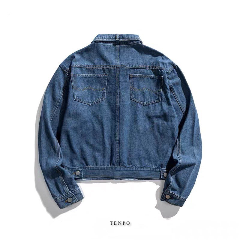 Áo Khoác Bò Form Crop TENPO | Denim Jacket Crop AK02