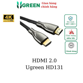 Cáp HDMI dài 1m Carbon chuẩn 2.0 4K@60MHz Ugreen 50106
