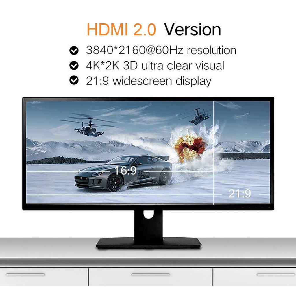 Cáp HDMI dài 1m Carbon chuẩn 2.0 4K@60MHz Ugreen 50106