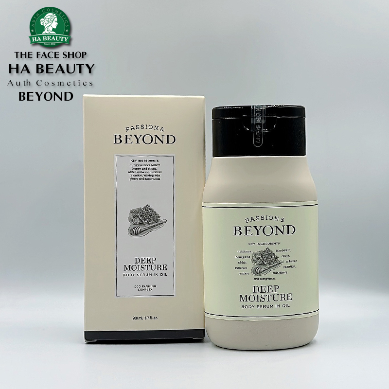 Serum dưỡng thể Nuôi dưỡng cấp ẩm Cho làn da Sáng bóng BEYOND Deep Moisture Body Serum in Oil 200ml Hàn Quốc