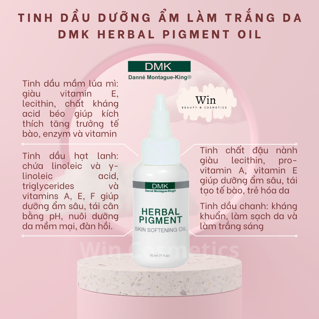Tinh dầu dưỡng ẩm, làm trắng da DMK Herbal Pigment Oil