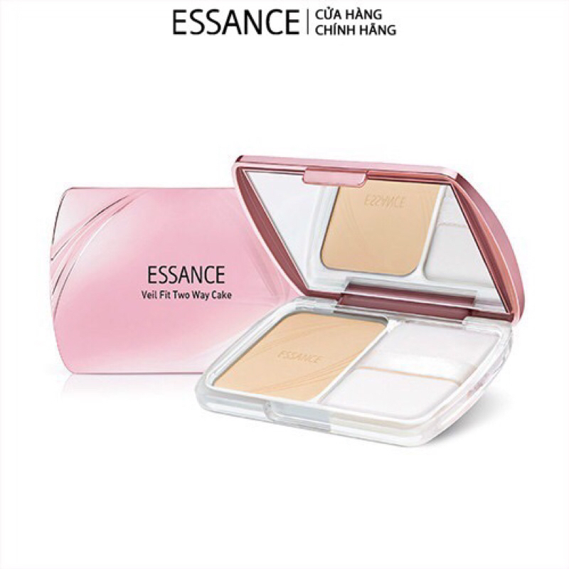 Phấn nền siêu mịn lâu trôi Essance Veil Fit Two Way Cake 11g