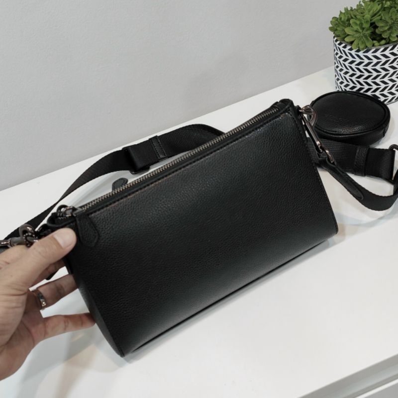 🍀🍀Coach Holden Crossbody Bag Black CE682 🍀da thật xịn xò