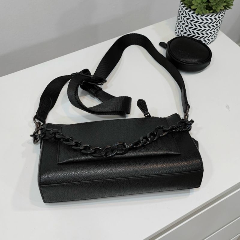 🍀🍀Coach Holden Crossbody Bag Black CE682 🍀da thật xịn xò