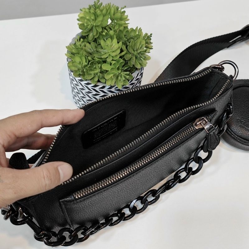 🍀🍀Coach Holden Crossbody Bag Black CE682 🍀da thật xịn xò