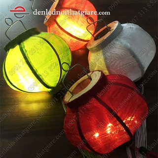 Đèn lồng hội an - kiểu tròn - nhí 10cm. mua 10 tặng 1 đèn led đom đóm 2m