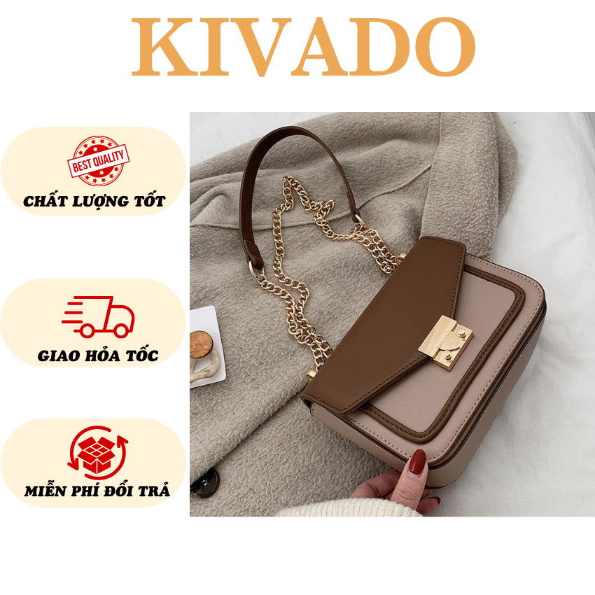 Túi xách nữ đẹp đeo chéo kẹp nách thòi trang cao cấp giá rẻ Hàn Quốc KIVADO TKN8018