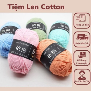 Len Milk Cotton 50g-Bảng 62 màu