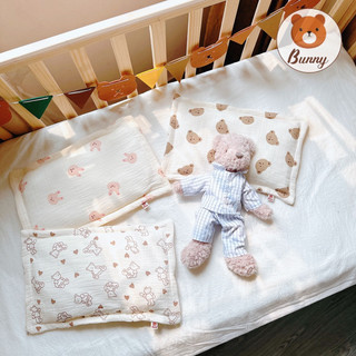 Gối xô sơ sinh vải Muslin cao cấp cho bé