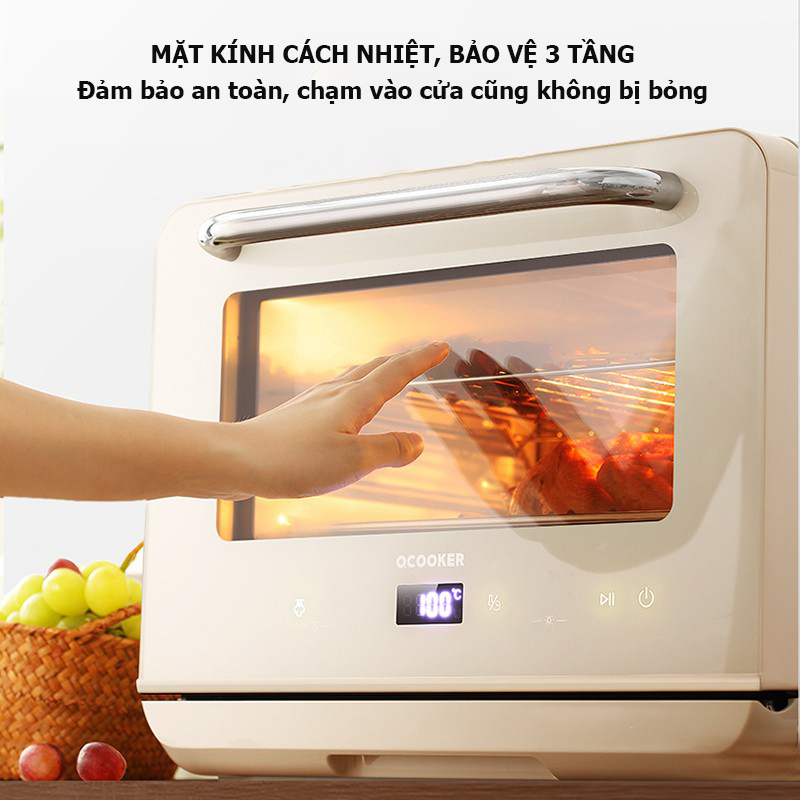 Lò chiên hơi nước Xiaomi Qcooker dung tích 20L với menu 25 chức năng,tiệt trùng/hấp/nướng đồ ăn