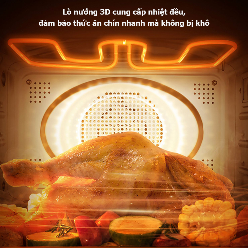 Lò chiên hơi nước Xiaomi Qcooker dung tích 20L với menu 25 chức năng,tiệt trùng/hấp/nướng đồ ăn