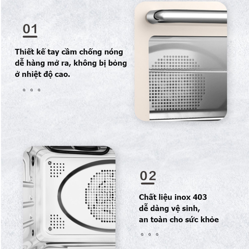 Lò chiên hơi nước Xiaomi Qcooker dung tích 20L với menu 25 chức năng,tiệt trùng/hấp/nướng đồ ăn