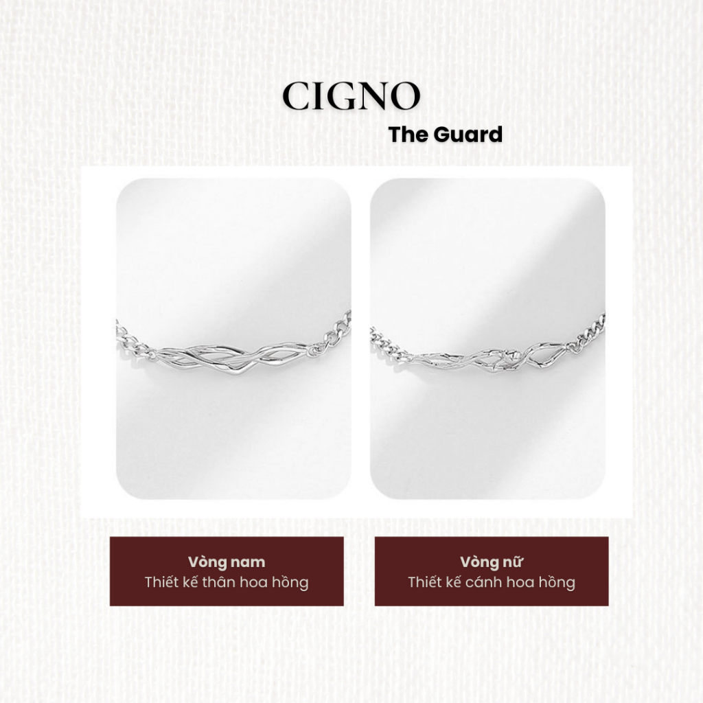 Vòng đôi The Guard - Vòng tay đôi CIGNO couple