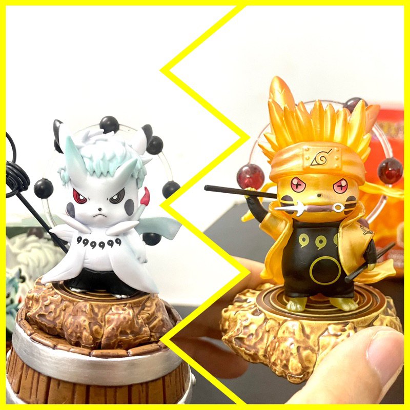 Mô hình Pokemon Pikachu cosplay Naruto, Obito: Pikanaruto, Pikaobito