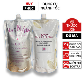 Thuốc uốn Max N7 Plus 1000ml, thuốc uốn tóc nóng chính hãng