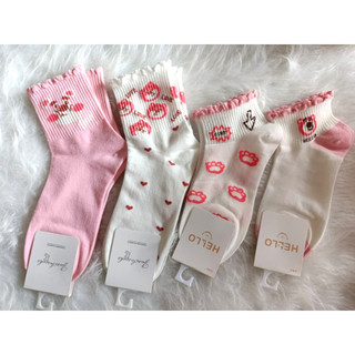 Vớ Nữ,Tất Gấu dâu phong cách hàn quốc dễ thương,cute siêu dày